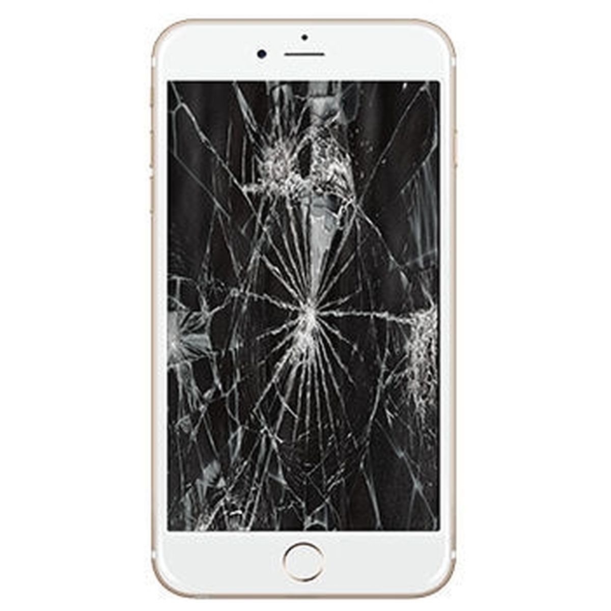 Armstrong overskydende Skrivemaskine iPhone 6 komplet glas udskiftning i hvid - Bestil