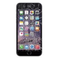 iPhone 6 plus glas udskiftning sort